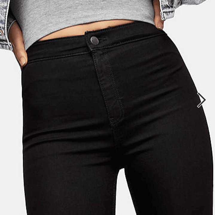 TOPSHOP -SKINNY JEANS-  MODELO JONI HOLDING POWER NEGRO- TALLA 34 3