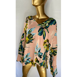 Blusa/Top Flores Sedoso WORTHINGTON (XXL) NUEVO