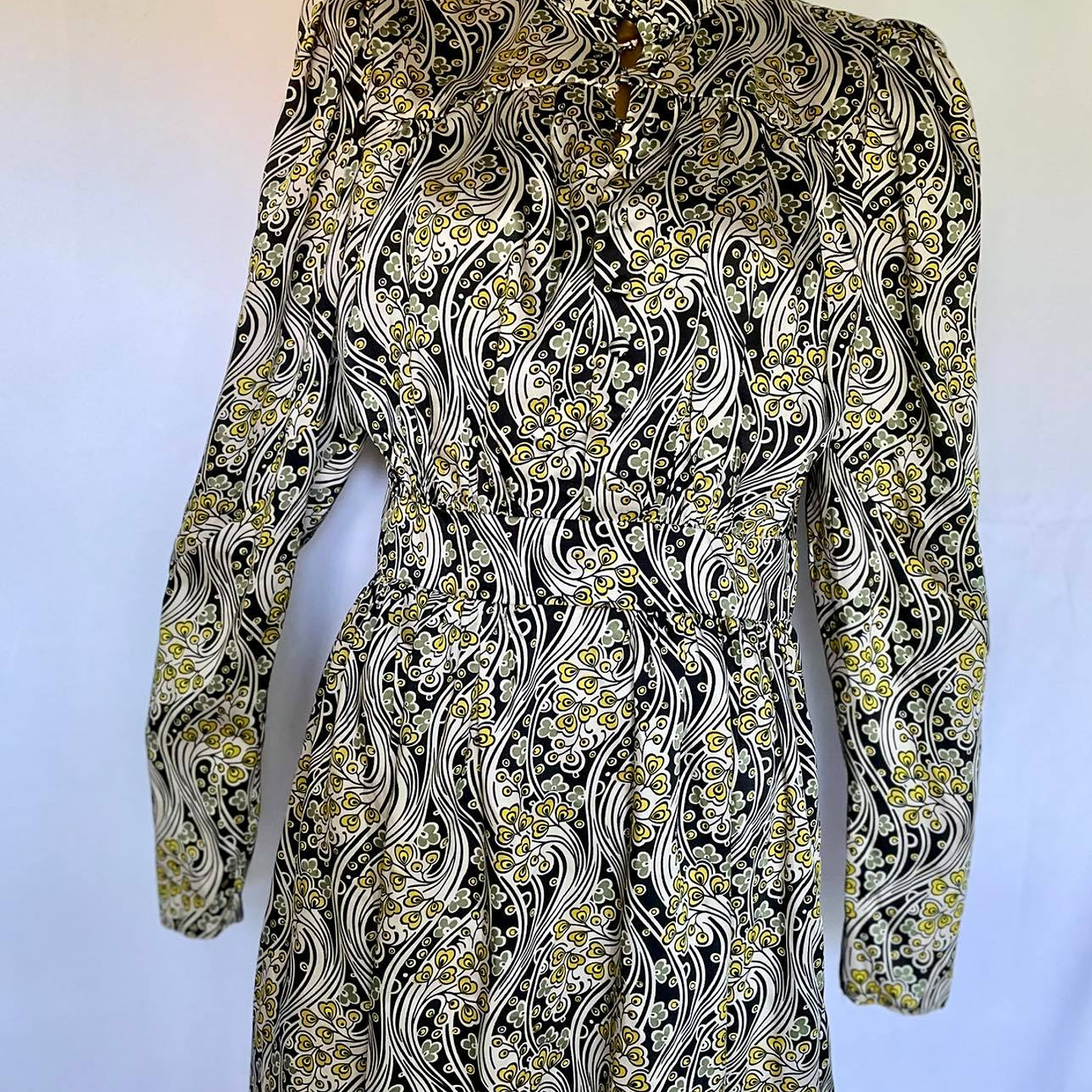 Vestido Diseño 70's Estampado TOPSHOP (M) NUEVO ETIQUETAS 1