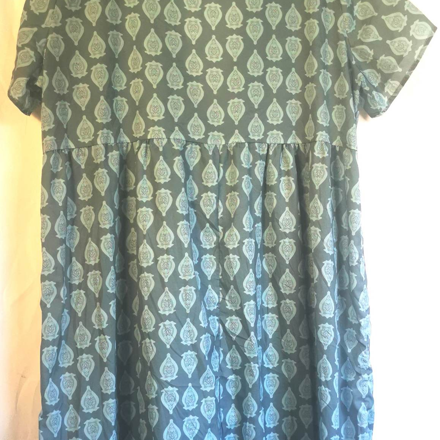 Vestido Satinado Tunic Dress Maxi (XXL) NUEVO  3