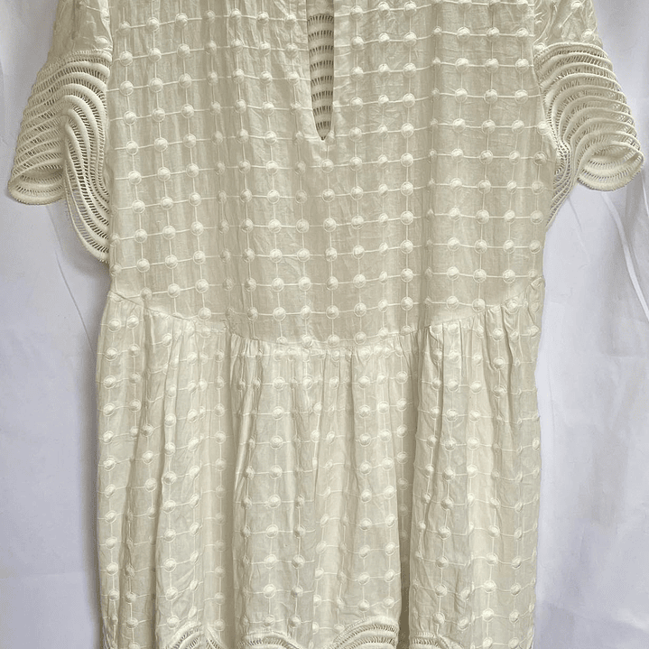 Vestido Tunic Dress Encaje 100% Algodón STYLE STALKER (L) NUEVO 4