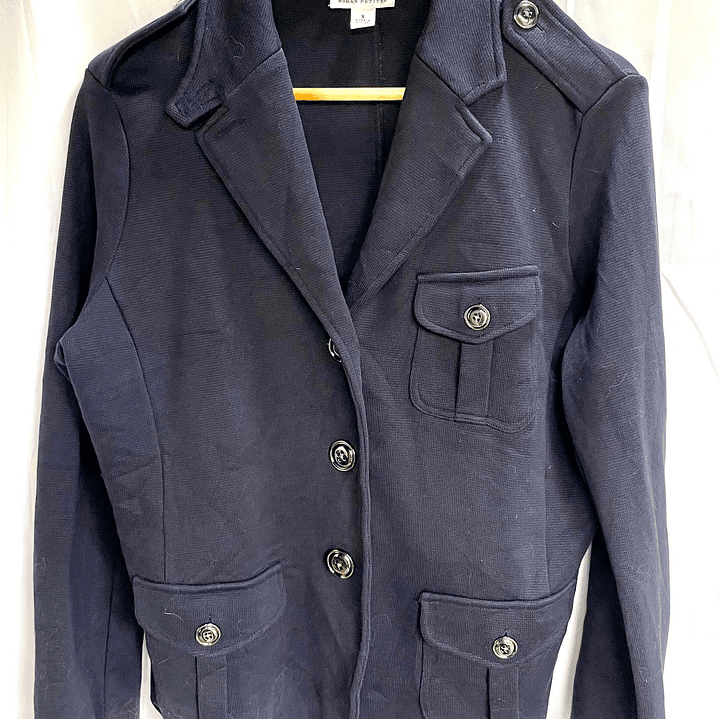 Chaqueta Navy Militar 100% Algodón TALBOTS (L) 1