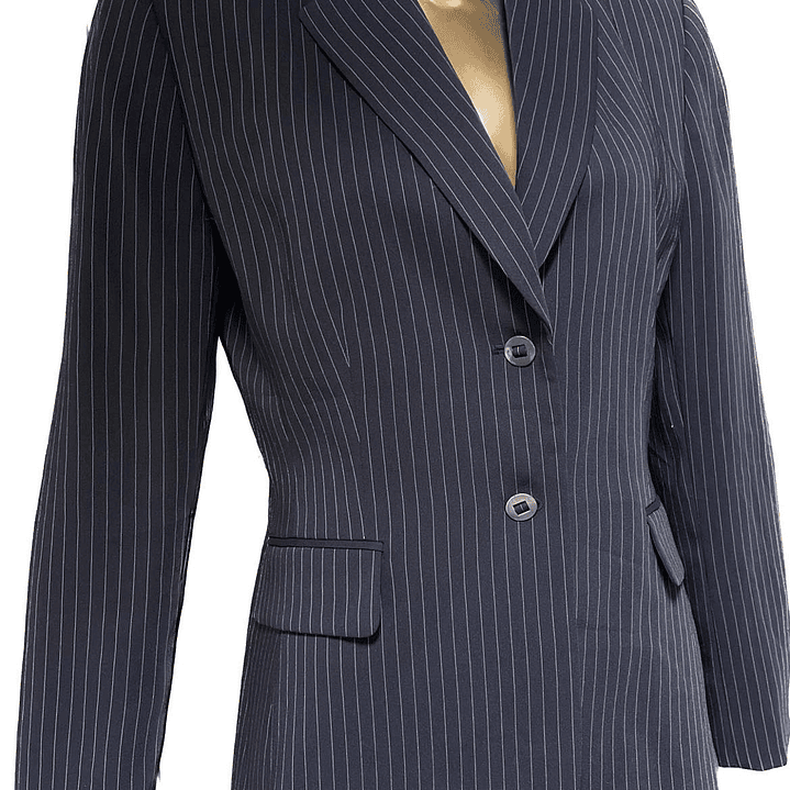 Blazer Pinstripe Ceñido Clásico TAHARI (S) COMO NUEVO 1