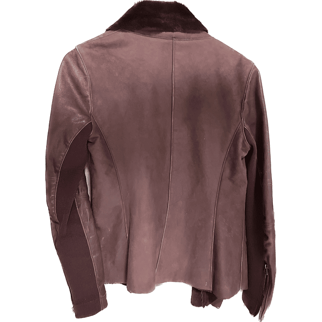 Chaqueta Cuero 100% Canguro SAKS FIFTH AVENUE (S) COMO NUEVO