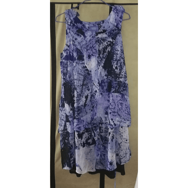 Vestido Chiffón Vuelos VERA WANG (M) NUEVO ETIQUETAS