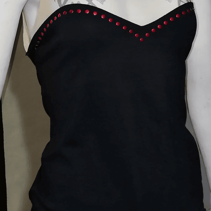 Top Malla Espalda Corset Cintas Diseño TATOO (S-M) NUEVO 4