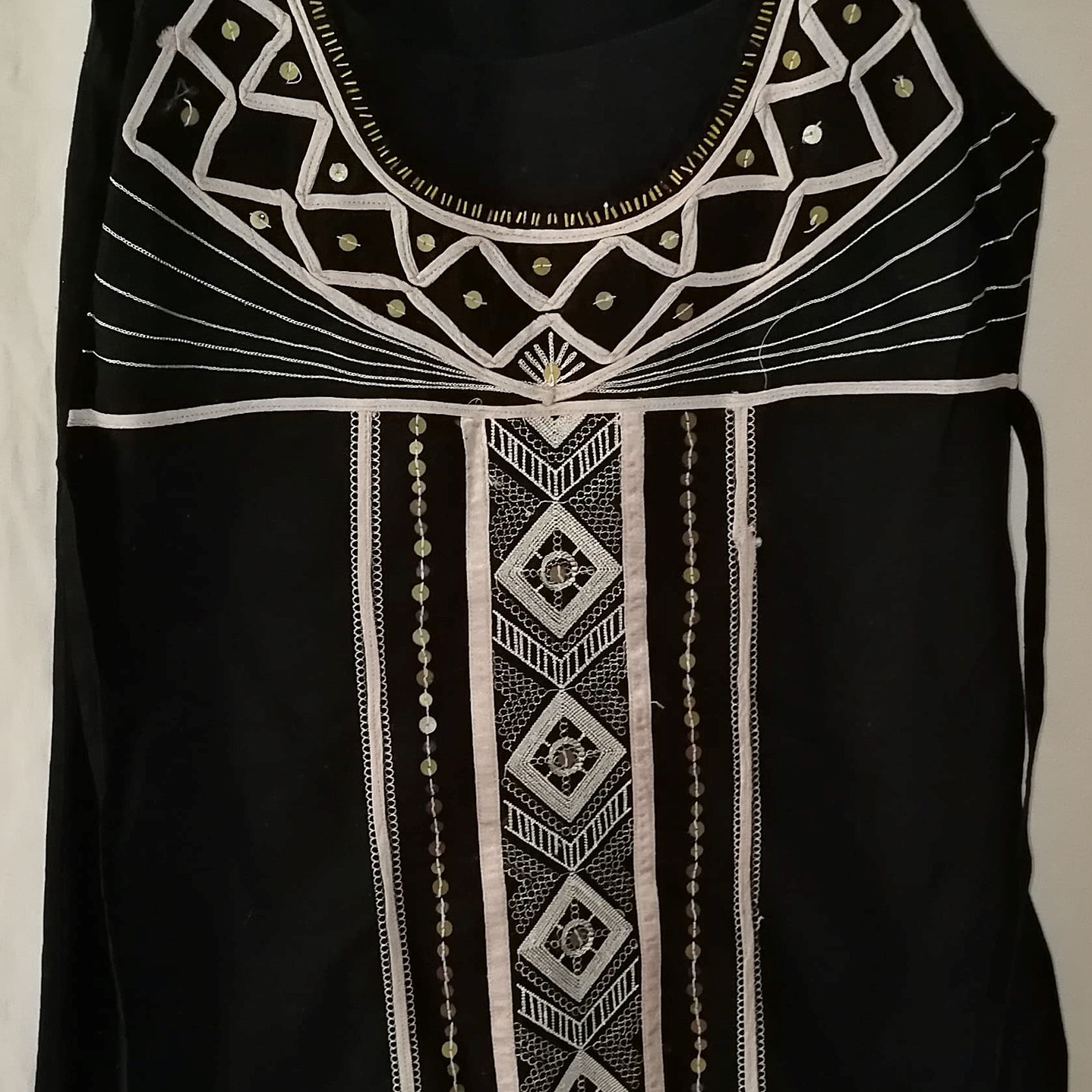 Vestido Boho Bordados Lentejuelas COLINE (S) 3