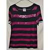 Polera Rayas Lentejuelas Stretch NMG (S) NUEVO