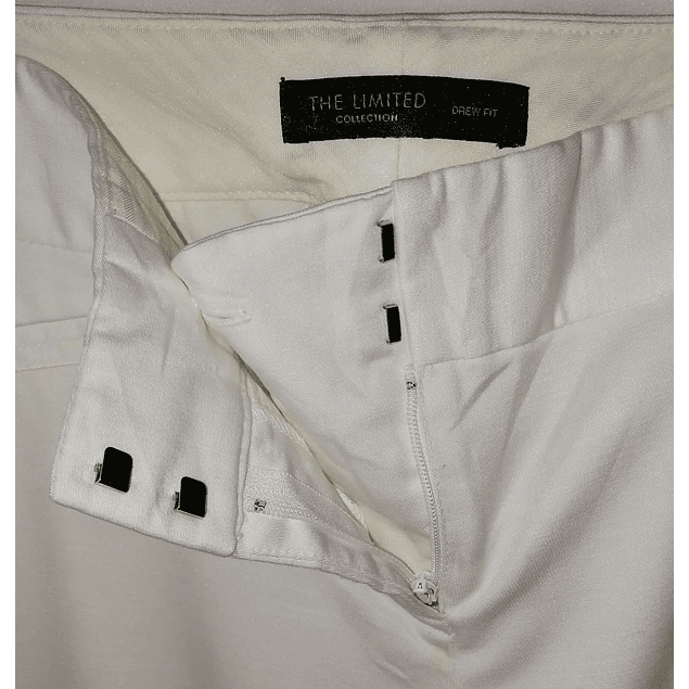 Pantalón Formal Blanco THE LIMITED COLLECTION (S) COMO NUEVO