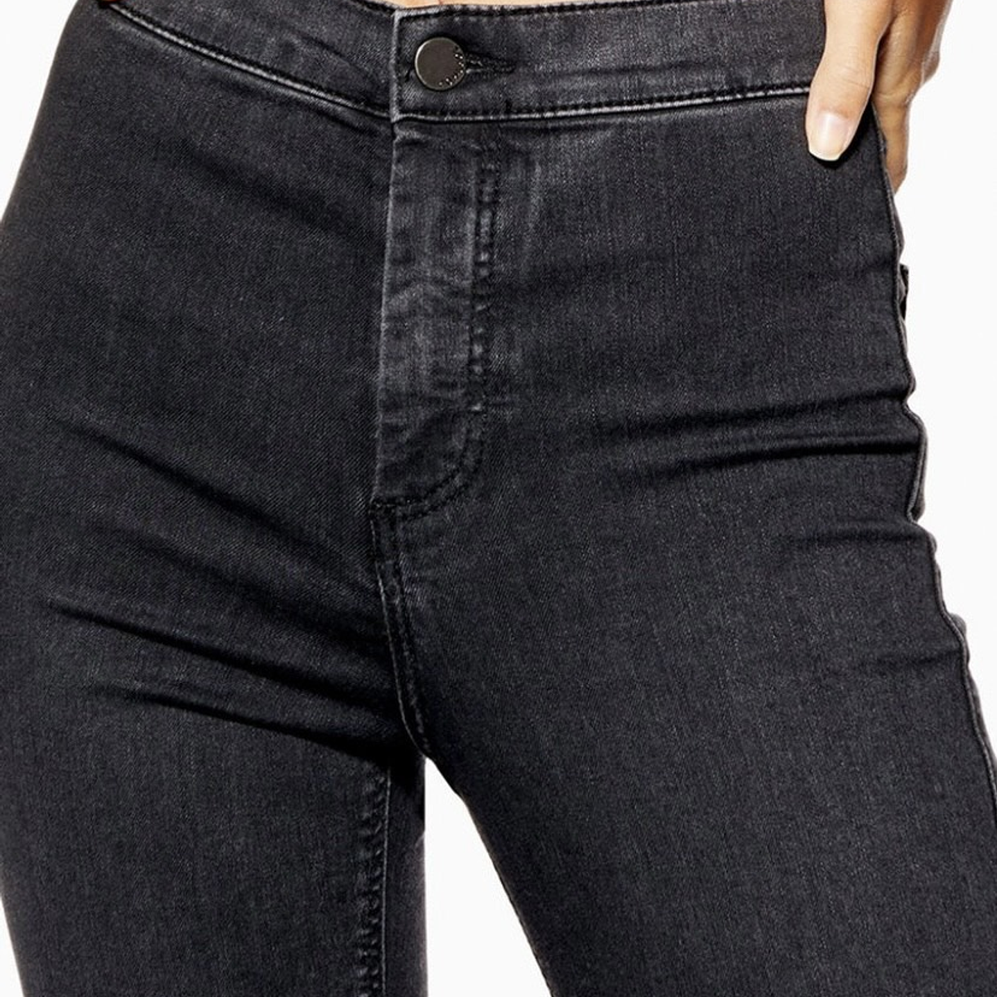 Topshop Jeans Modelo JONI Talla 36 W26 L33 Azul Marino/ Black Wash/ Negro Lavado Nuevo sin Etiquetas 3