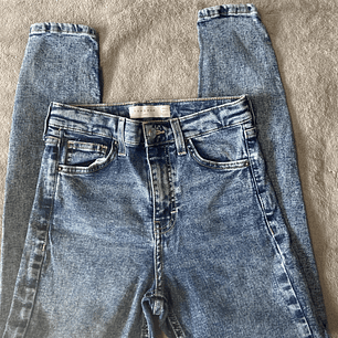 Topshop Jeans / Usados en   Buen Estado /Modelo Jamie/ Jeans Ajustados/ Talla 36/ Color Acid Blue