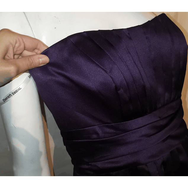 Vestido Strapless Midi DAVID'S BRIDAL Purpura (6US-M)