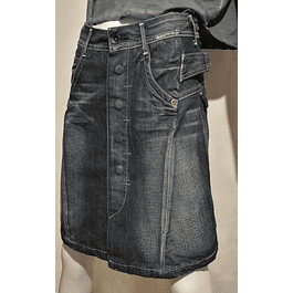 Falda Denim Botones  G-STAR RAW ITALY (S) COMO NUEVO