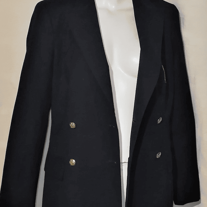 Blazer Clásico Botón Dorado 100% Lana RALPH LAUREN (S) NUEVO 5