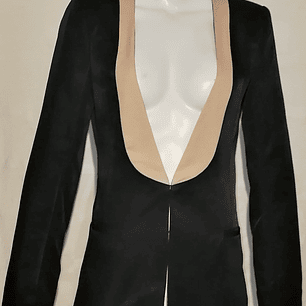 Blazer Cuello Tuxedo Satinado MUSE MUSE (S) NUEVO ETIQUETAS