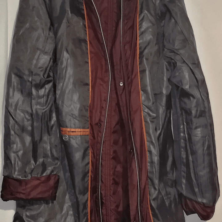 Parka Acolchada Satinada Metalizada JACKET & COAT (XL) COMO NUEVO 2