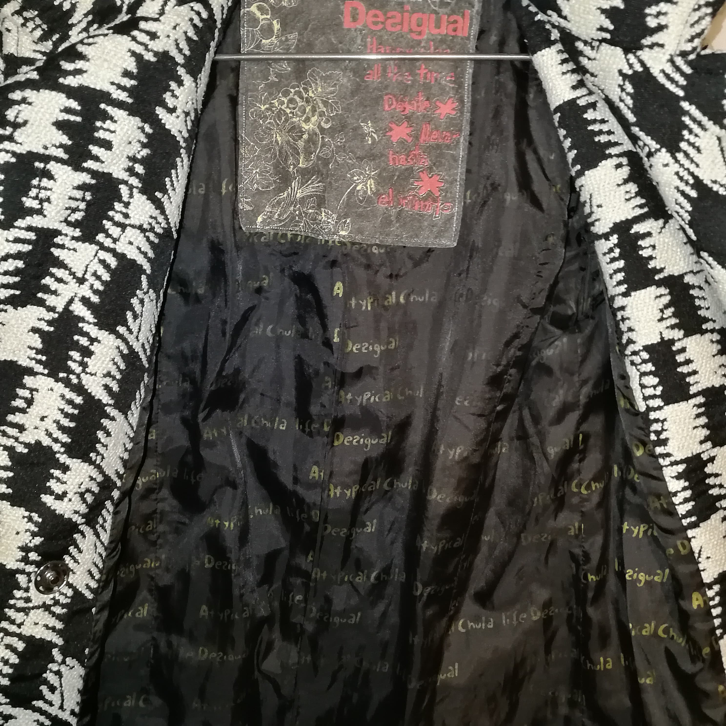 Abrigo Grueso Trench Lanilla Dogtooth DESIGUAL (S-M) 3