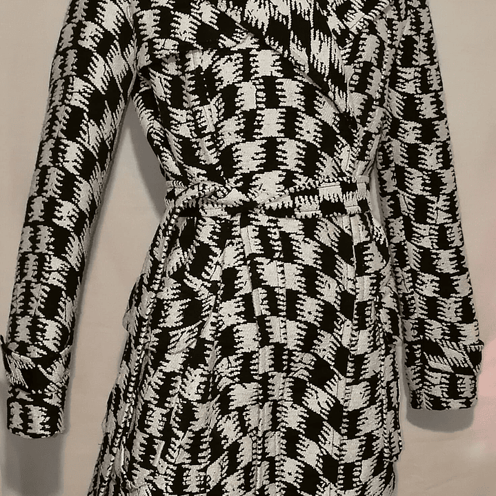 Abrigo Grueso Trench Lanilla Dogtooth DESIGUAL (S-M) 4