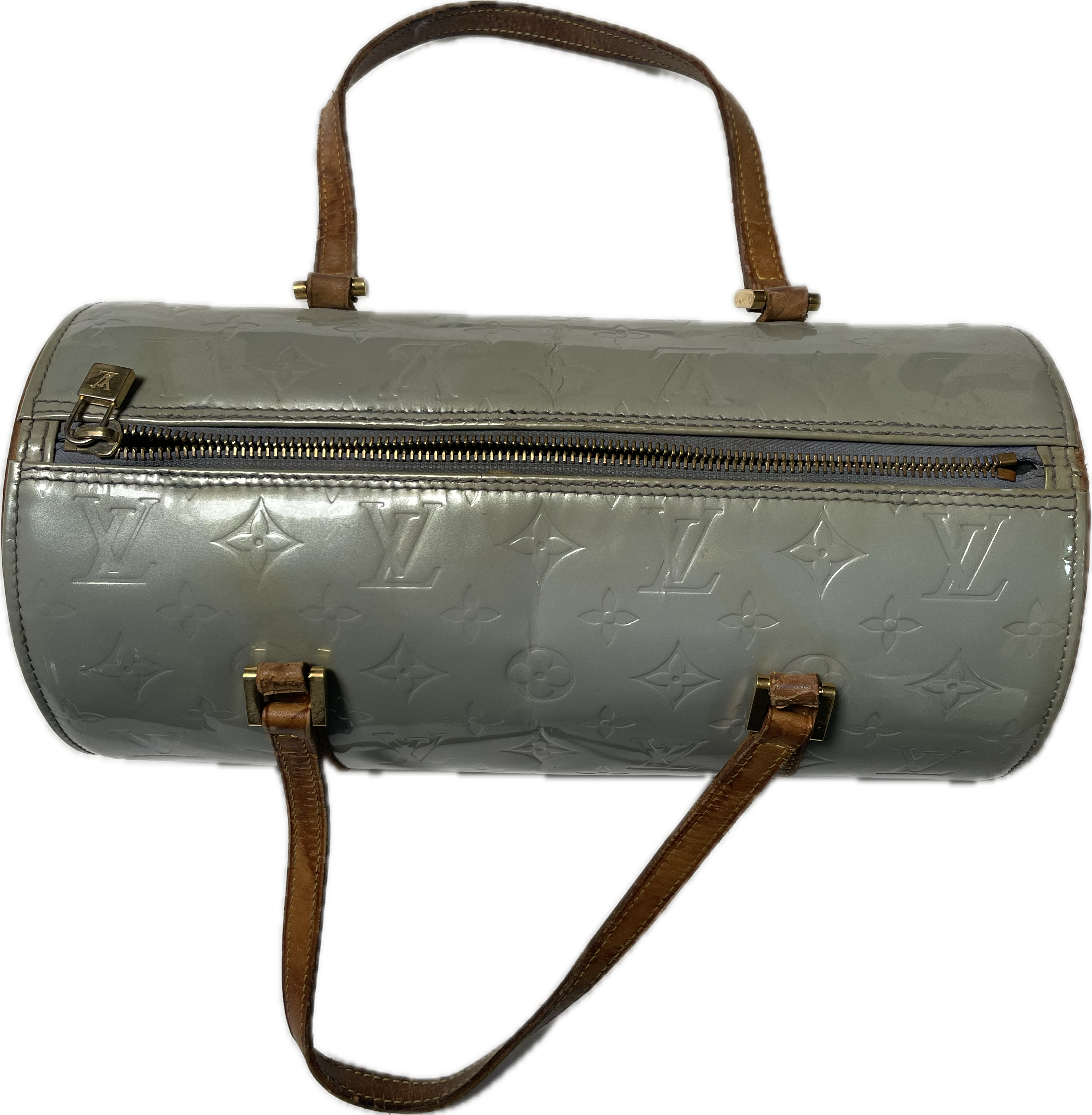 Ivory Vernis Leather Bedford Shoulder Bag LV  2