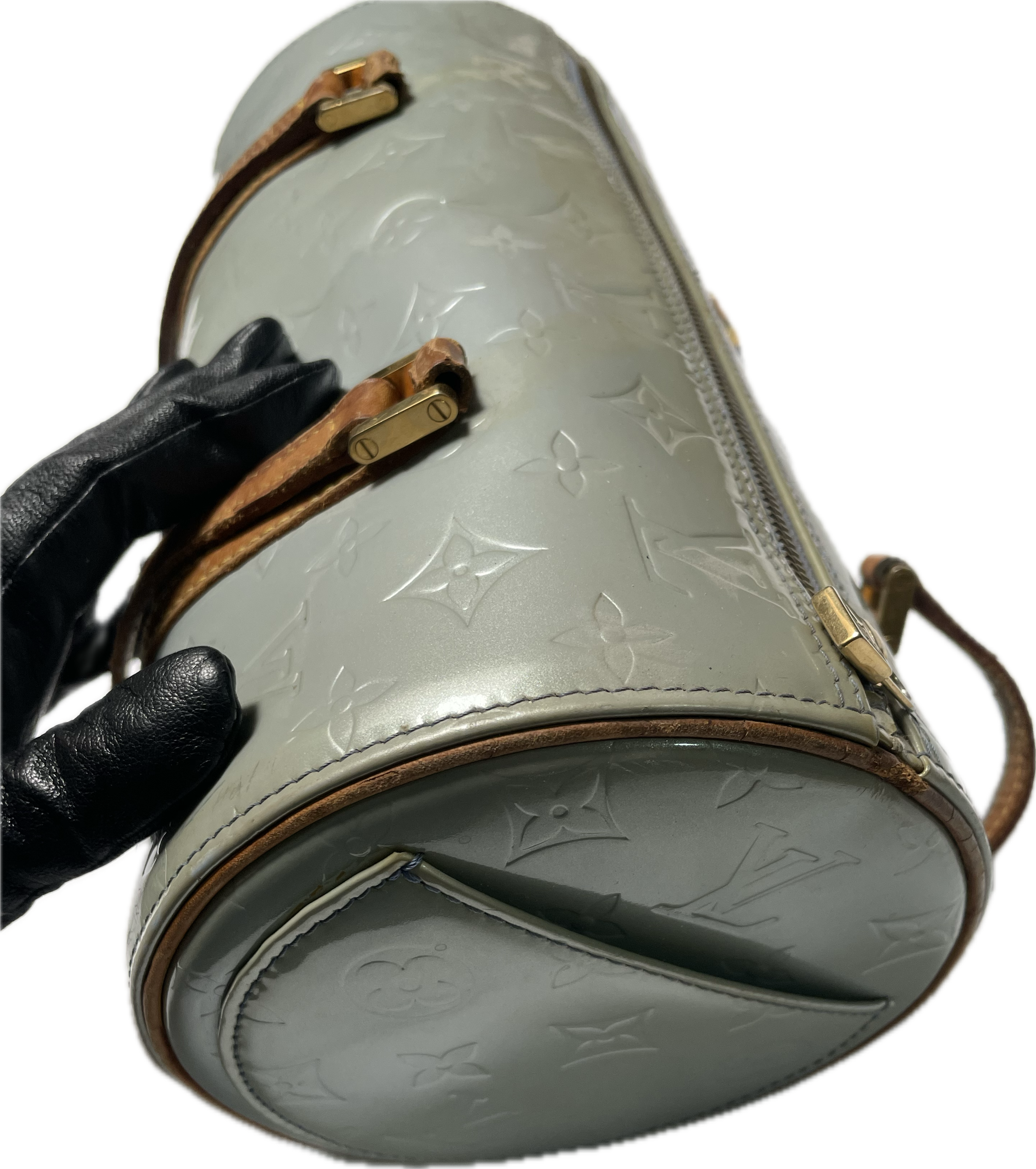 Ivory Vernis Leather Bedford Shoulder Bag LV  4