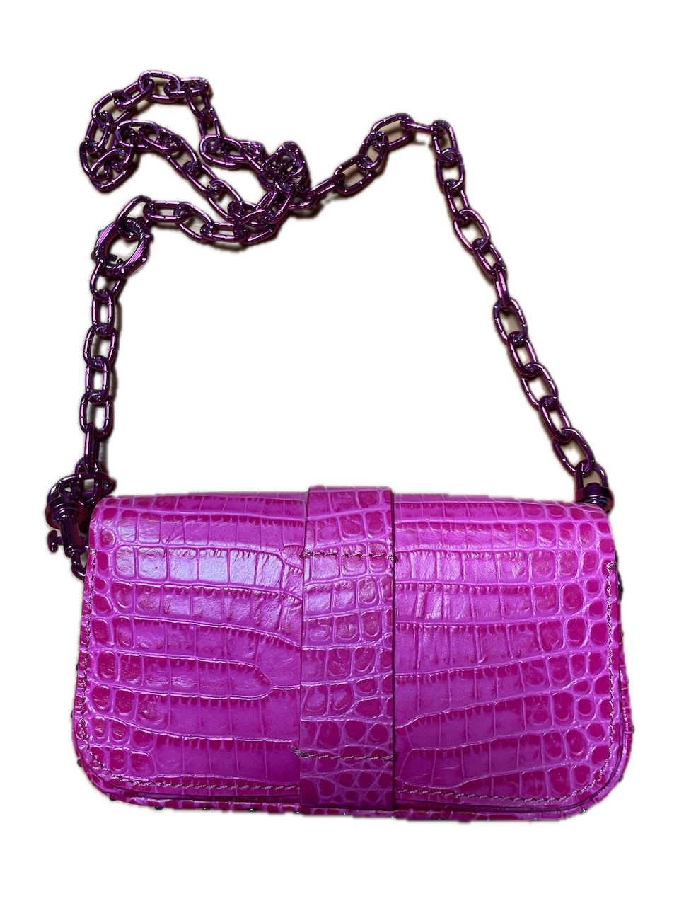 Zadig & Voltaire X Kate Moss Limited Edition Croc-Embossed Leather Nuevo 4