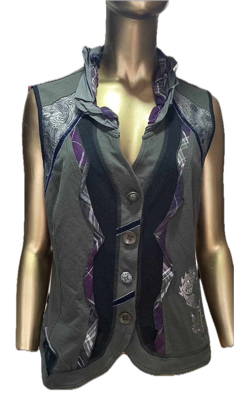 Gillet Diseño Brillos BIBA BY ESCADA (L) COMO NUEVO 2