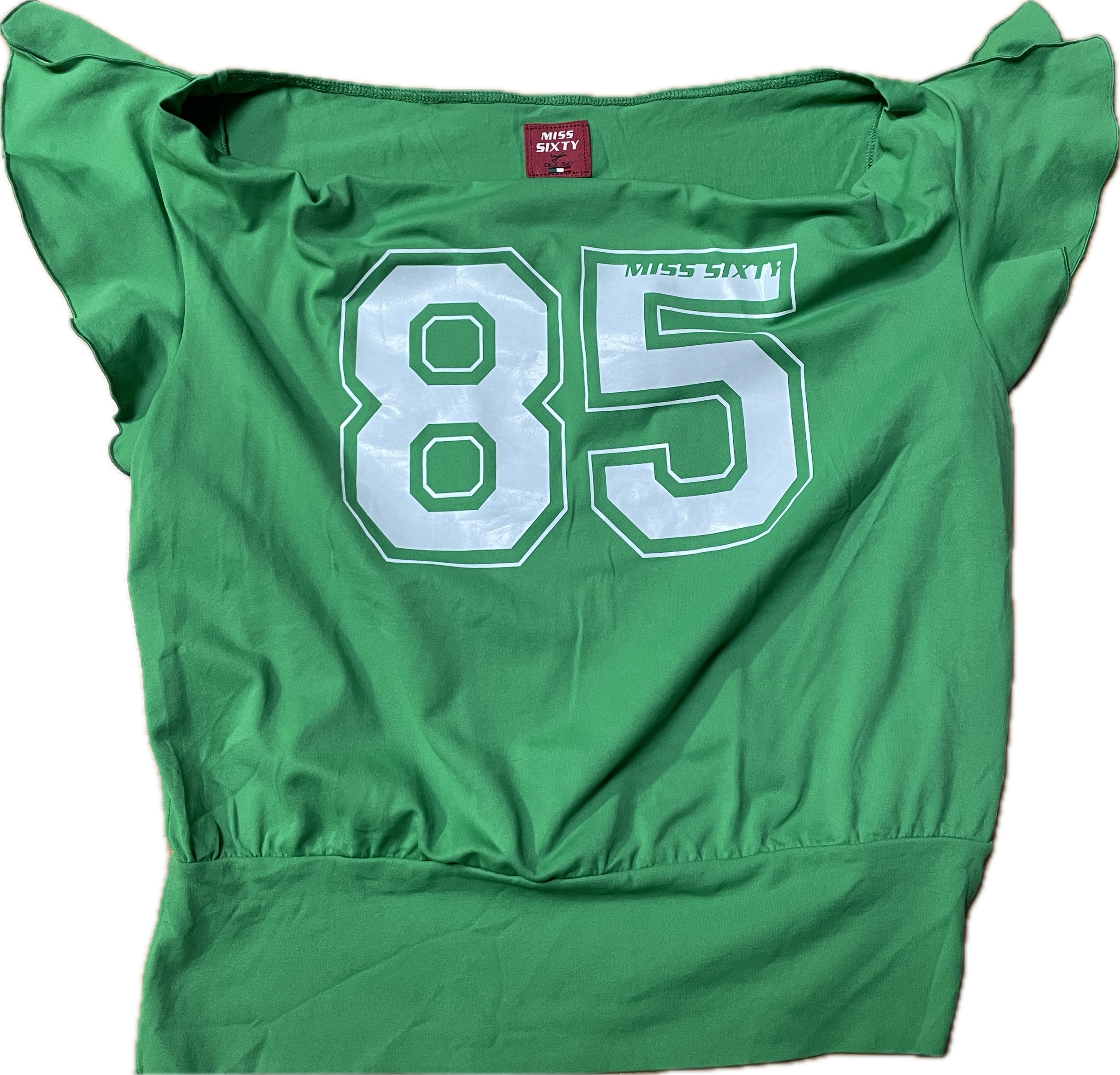 Top Manga Vuelos Estampada Sport MISS SIXTY ITALY (M) NUEVO  5