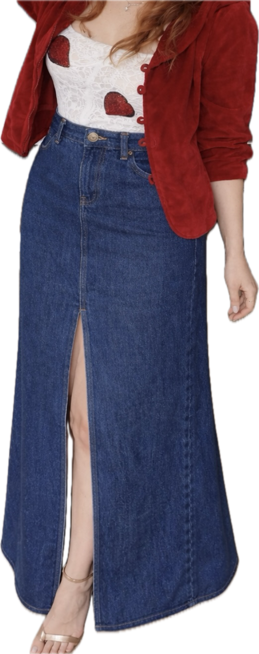Falda Maxi Slit Delantero Denim GAP JEANS (S) NUEVO  1