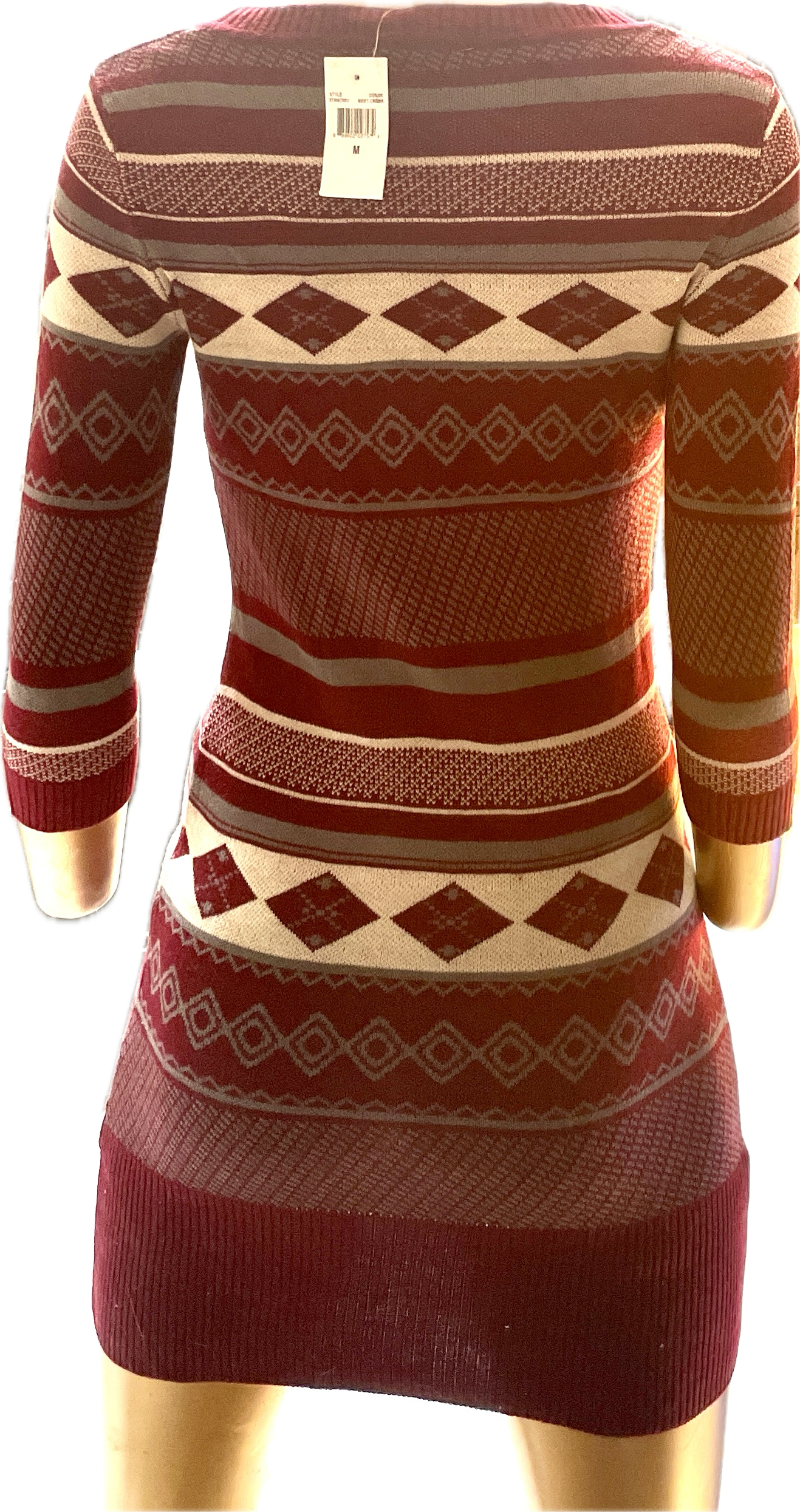 Vestido Tejido Beetroot FRESHMAN FOREVER (XS) NUEVO ETIQUETAS 4