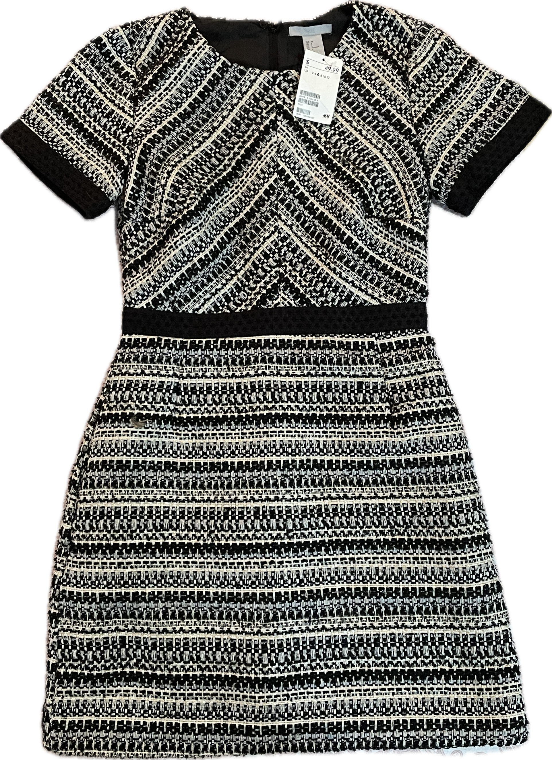 Vestido Tweed Hilos Metalizados (XS) NUEVO CON ETIQUETAS 2