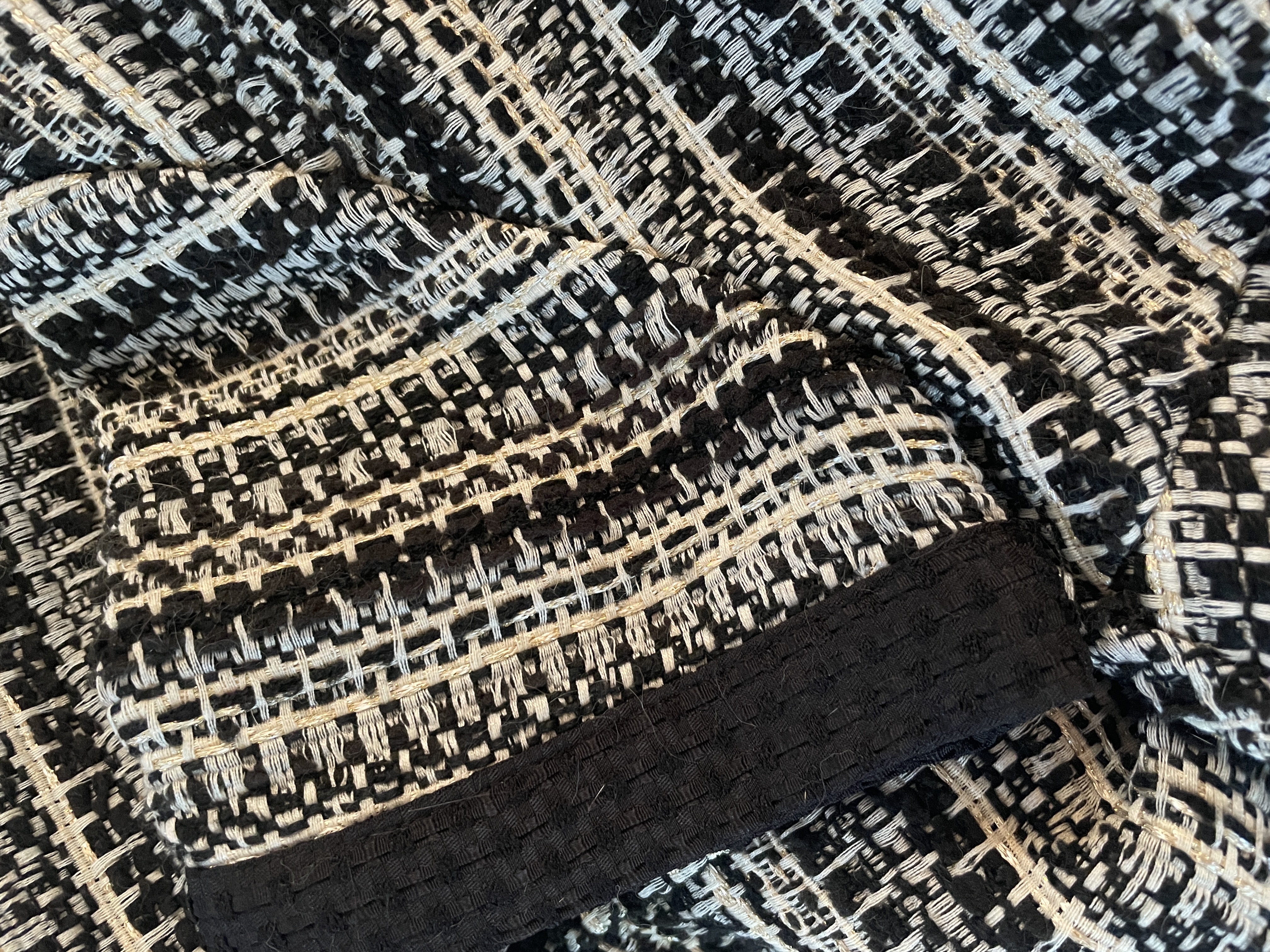 Vestido Tweed Hilos Metalizados (XS) NUEVO CON ETIQUETAS 4