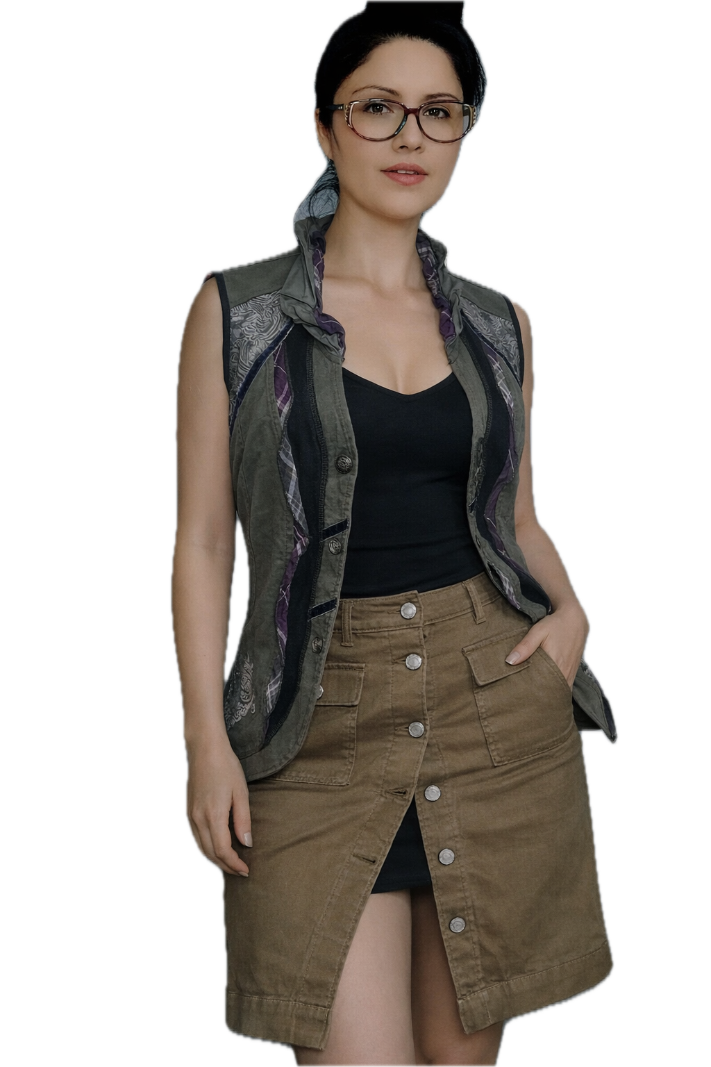 Falda Maxi Tubo Denim Button Front  (XS-S) BANANA REPUBLIC NUEVO CON ETIQUETAS  7