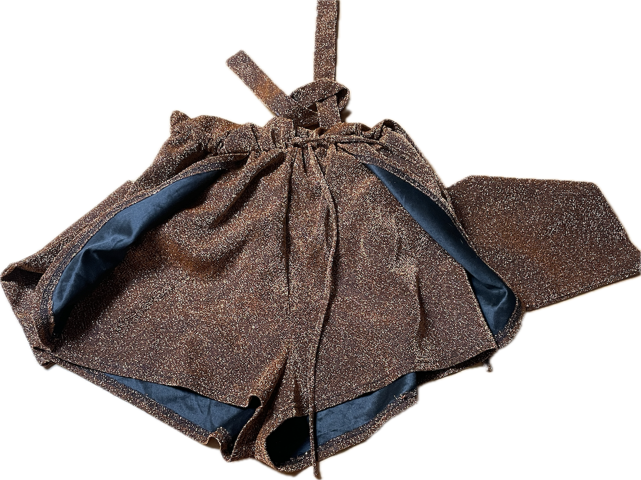 Enterito Halter Neck Cobre Brillos SWEET POT (XS) NUEVO 4