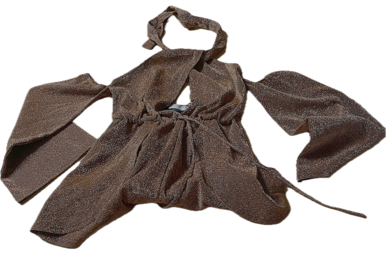 Enterito Halter Neck Cobre Brillos SWEET POT (XS) NUEVO 7