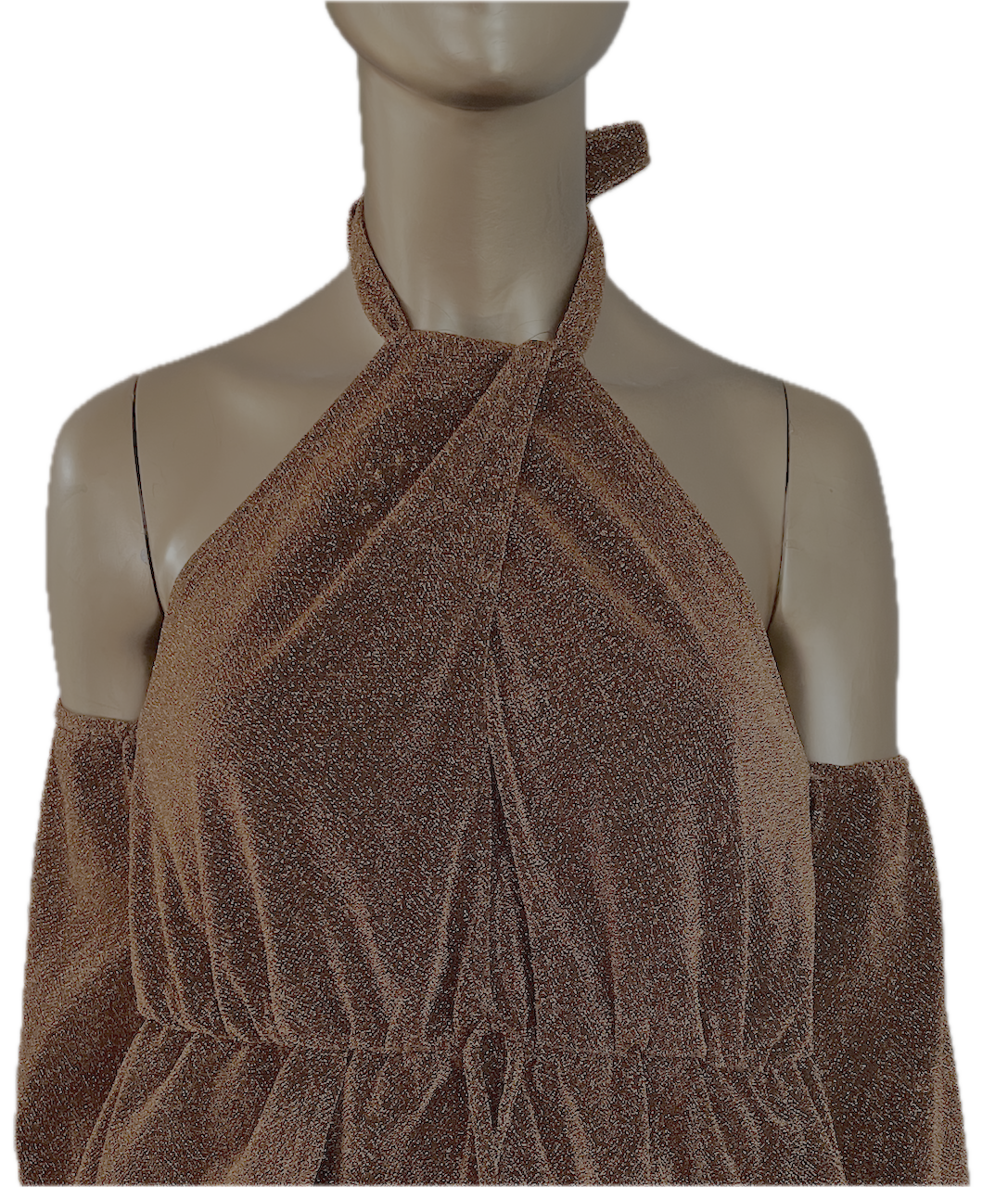 Enterito Halter Neck Cobre Brillos SWEET POT (XS) NUEVO 8