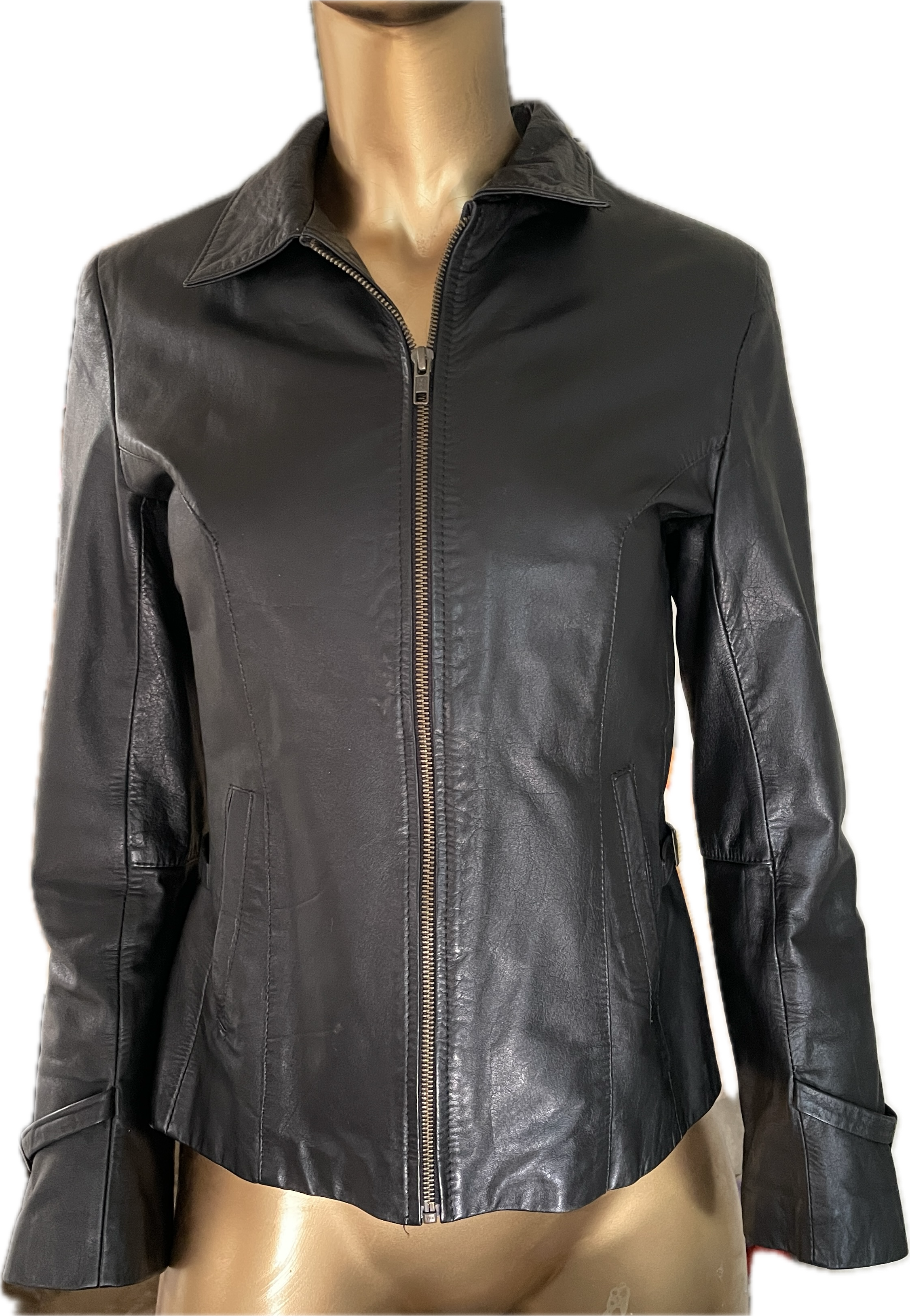 Chaqueta 100% Cuero Oveja Bomber Fitted (S) COMO NUEVO 5