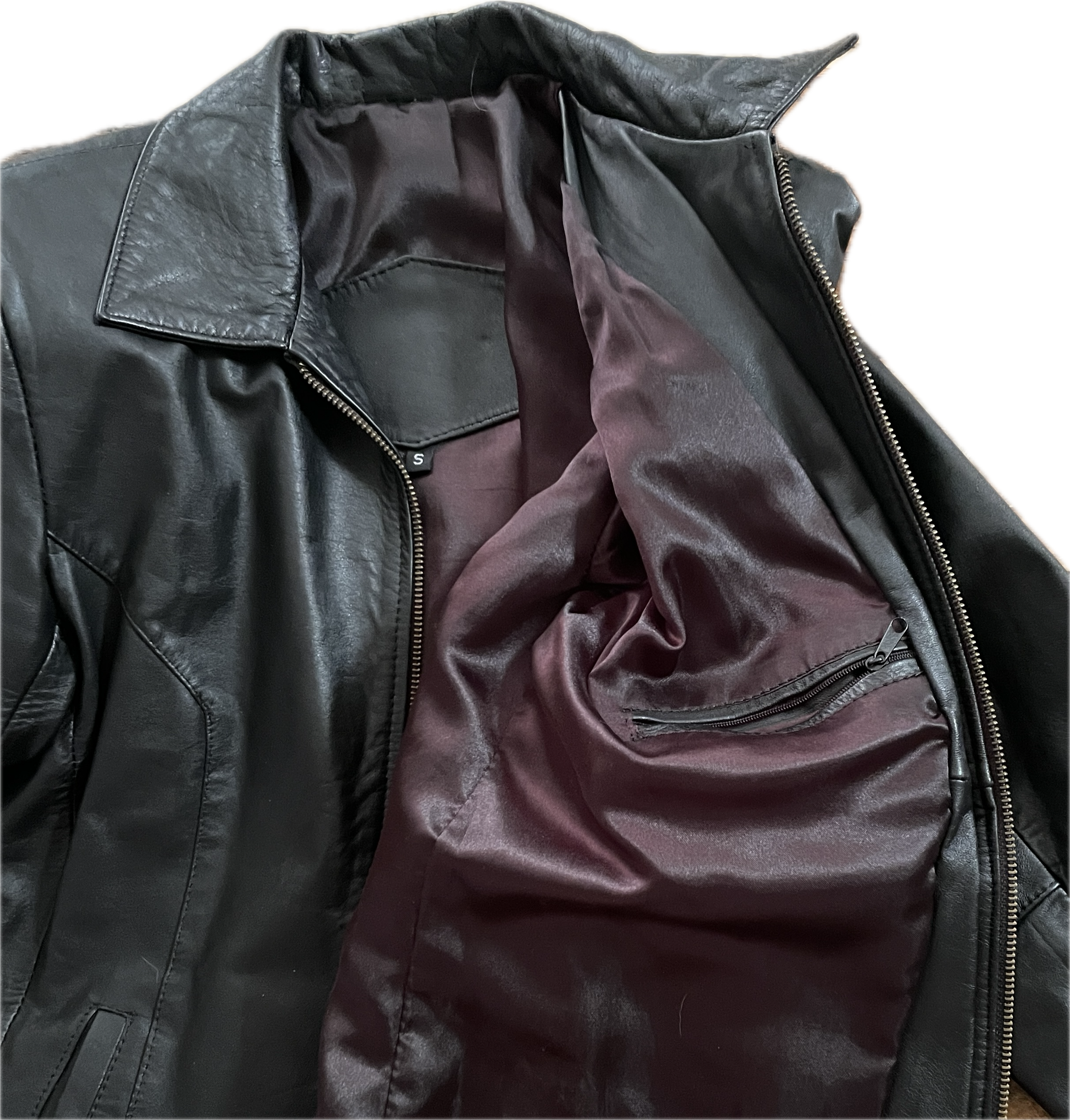 Chaqueta 100% Cuero Oveja Bomber Fitted (S) COMO NUEVO 7