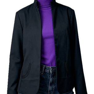 Chaqueta Cuello Mao Smooth Plush CHICO'S (XL) NUEVO CON ETIQUETAS 