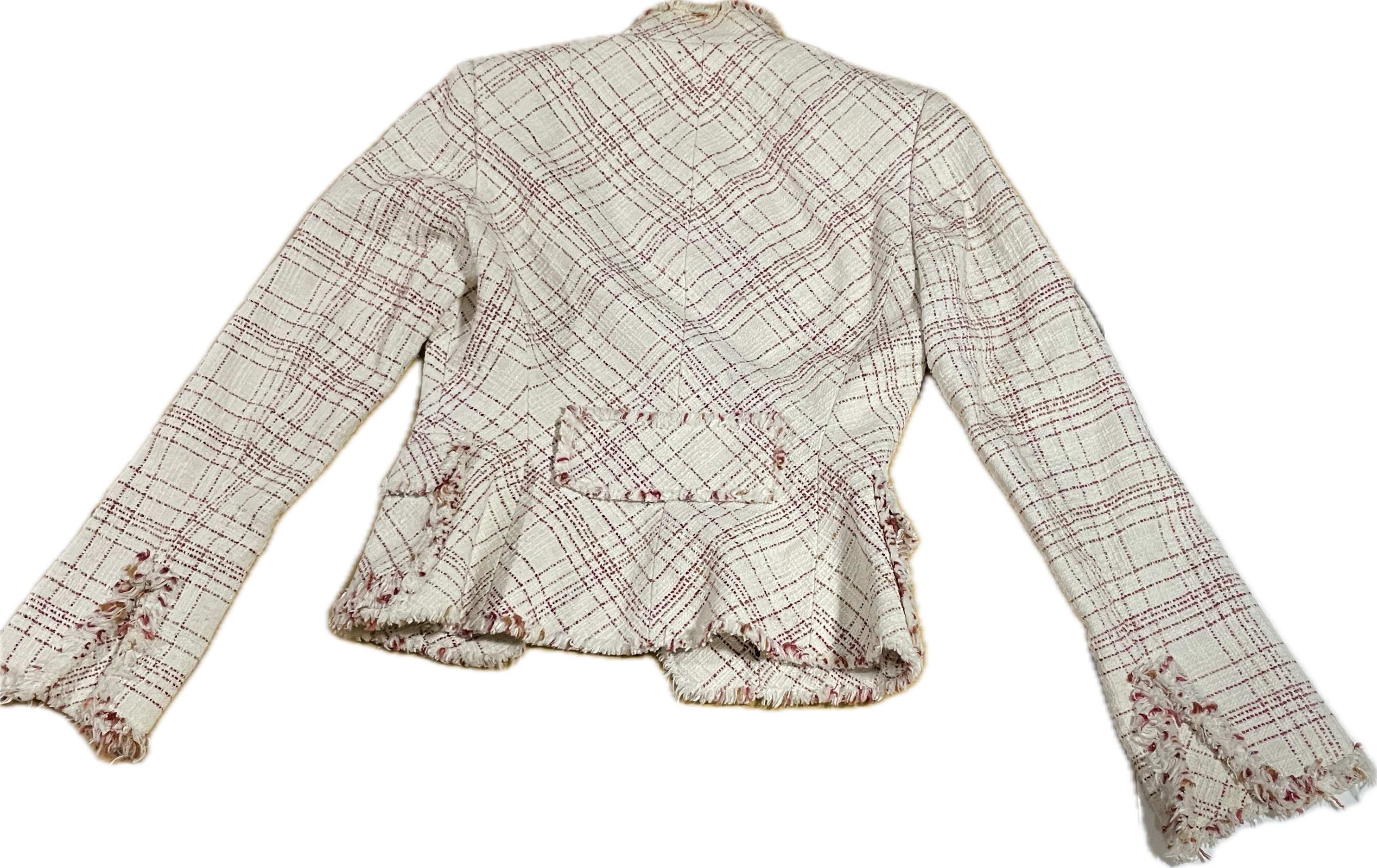 Chaqueta Tweed Flecos 7% Lana ANNE KLEIN SUIT (XS) COMO NUEVO 4