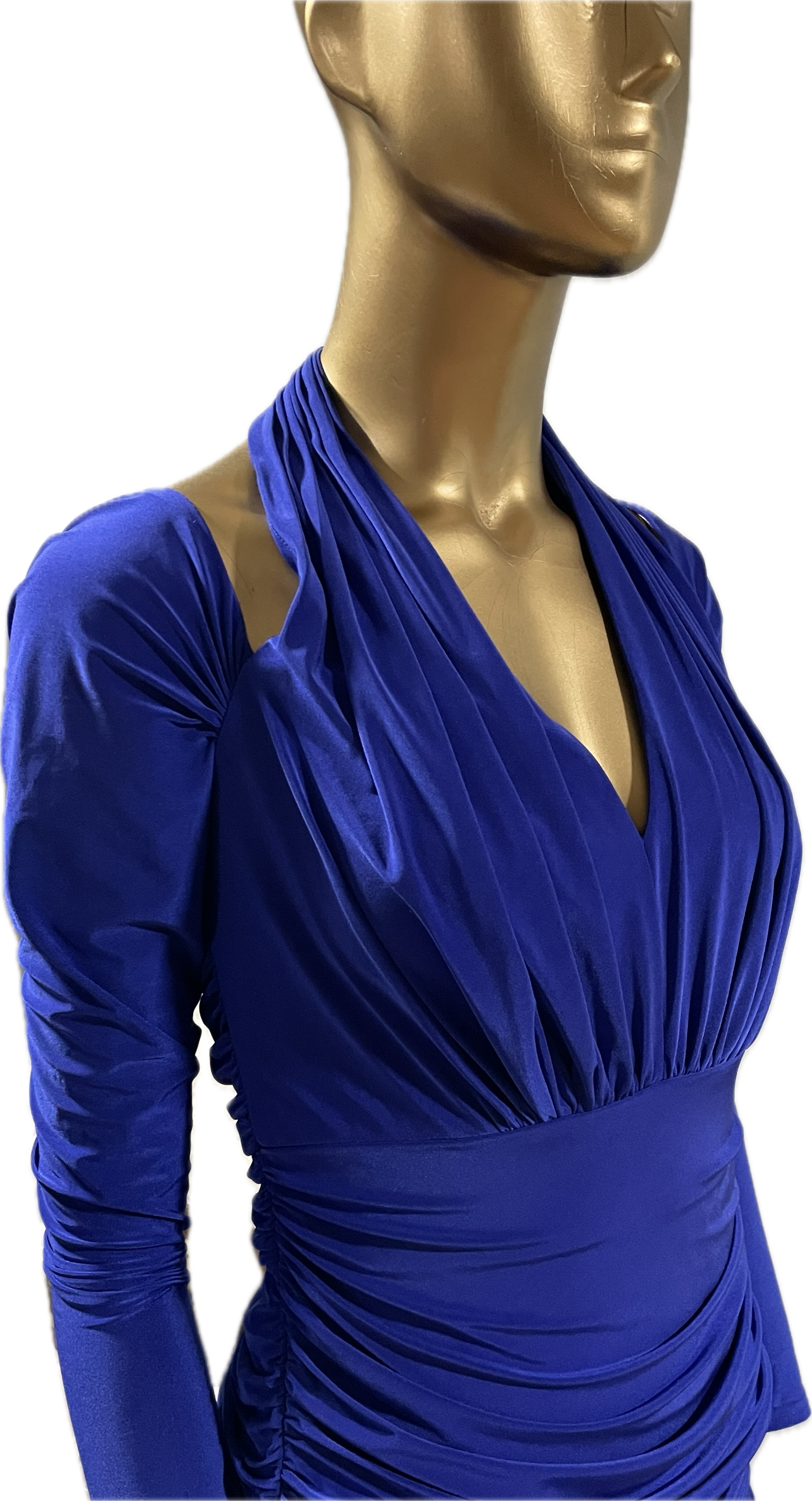 Vestido de Fiesta Fruncido 100% Seda TADASHI SHOJI (M) COMO NUEVO 2