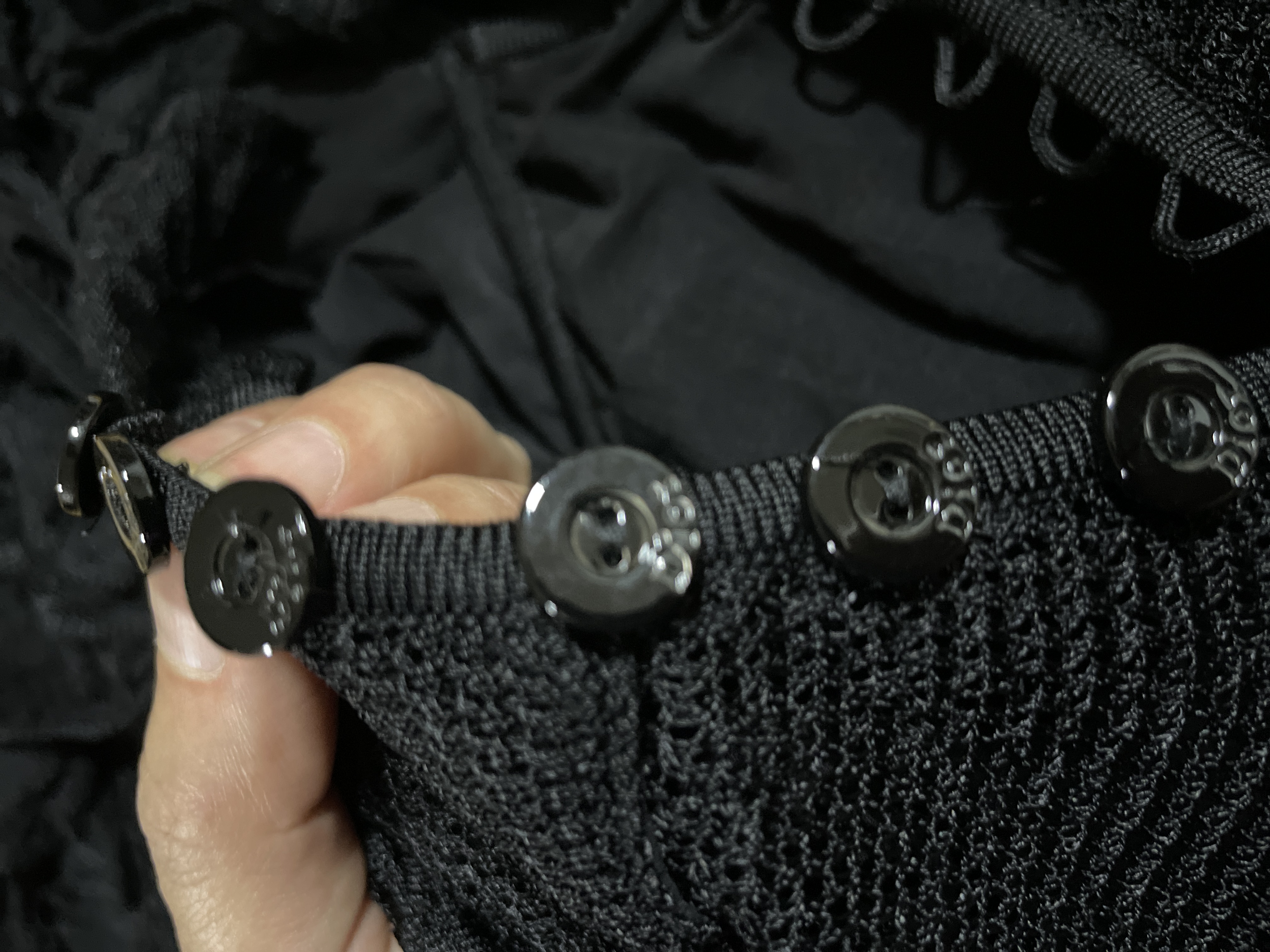 Vestido Encaje Negro Floral CHRISTIAN DIOR BY JOHN GALLIANO (M) COMO NUEVO 2