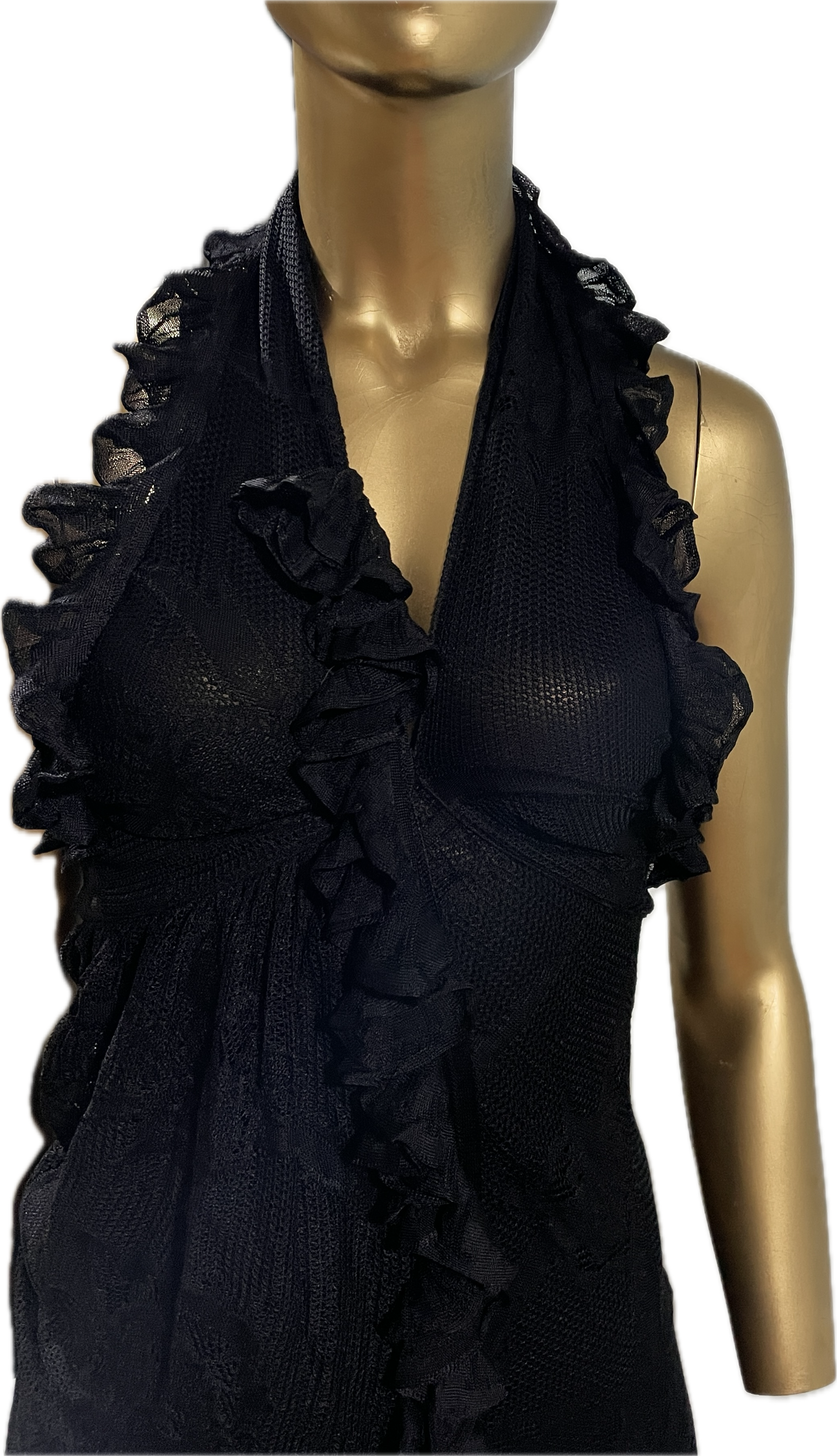 Vestido Encaje Negro Floral CHRISTIAN DIOR BY JOHN GALLIANO (M) COMO NUEVO 8