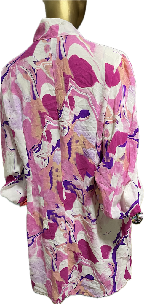 Vestido Marble Pussy Bow BOOHOO (XL) NUEVO CON ETIQUETAS 3