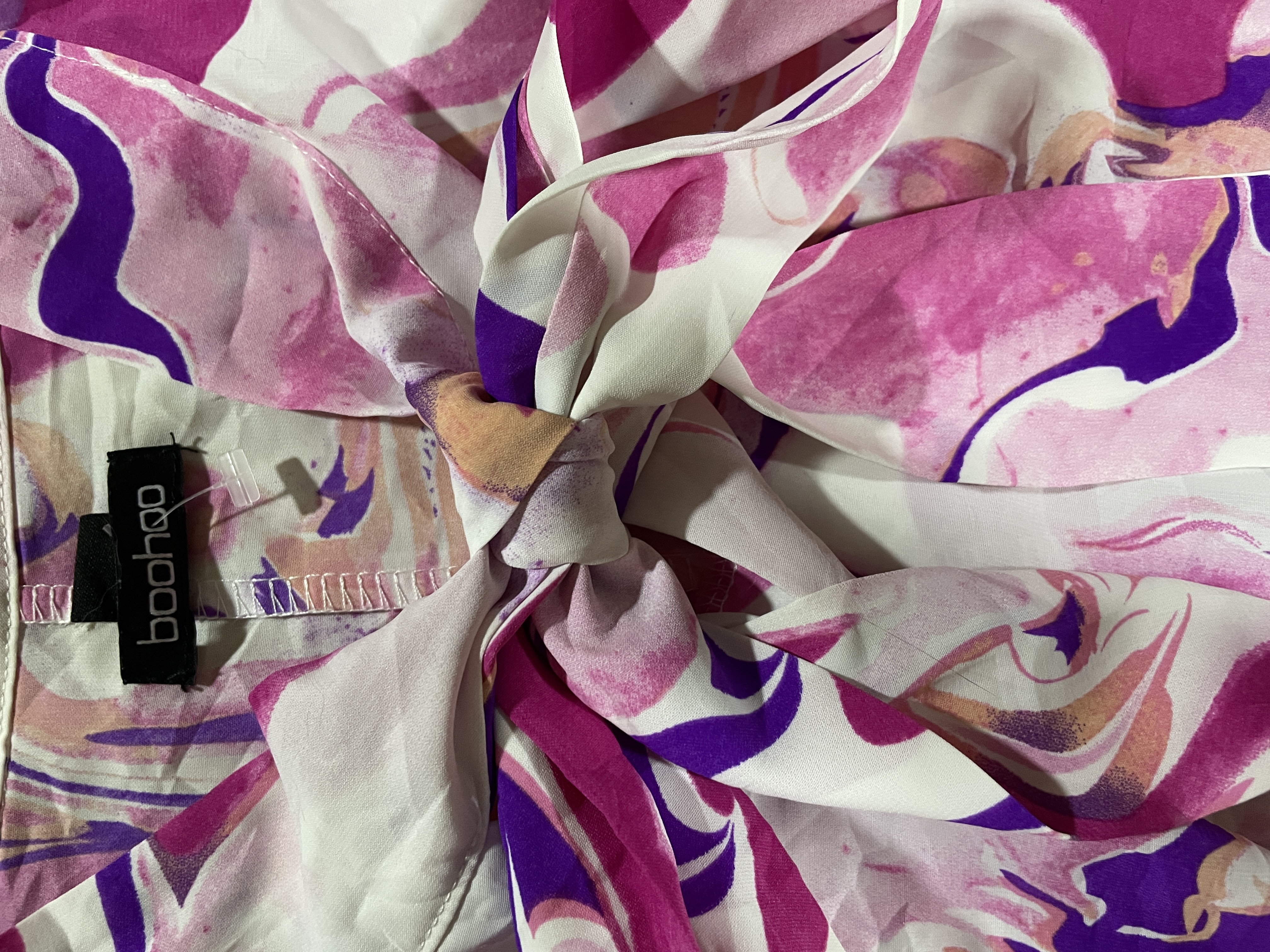 Vestido Marble Pussy Bow BOOHOO (XL) NUEVO CON ETIQUETAS 6