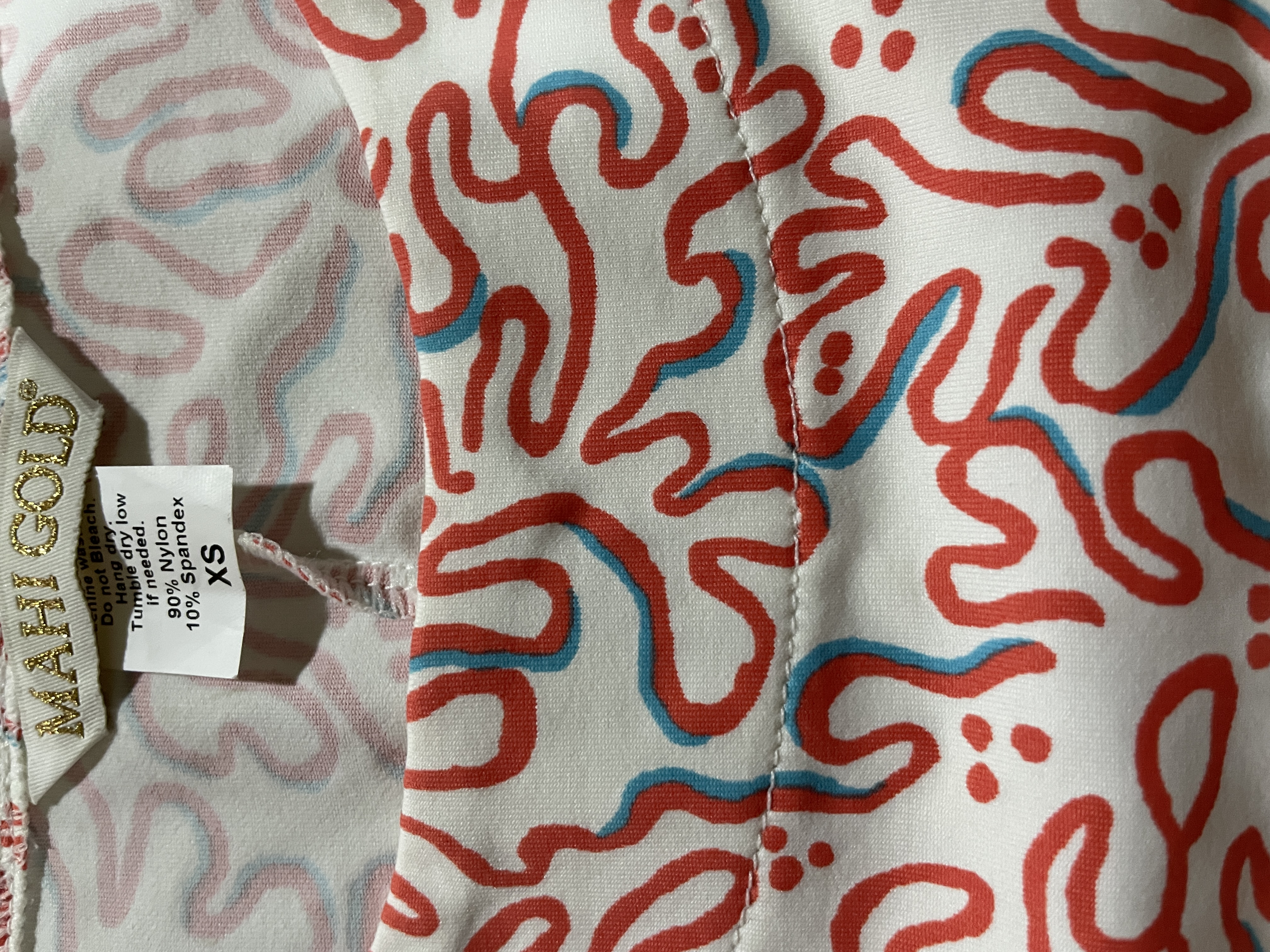 Vestido Lycra Estampado Manga 3/4 MAHI GOLD (S) NUEVO 3