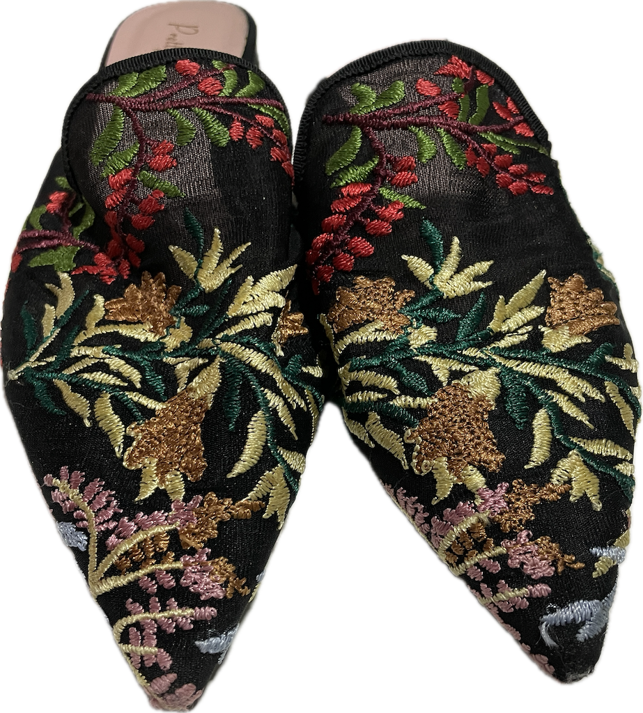 Mule Punta Fina Ella Flowers PRETTY BALLERINAS (37) COMO NUEVO  8