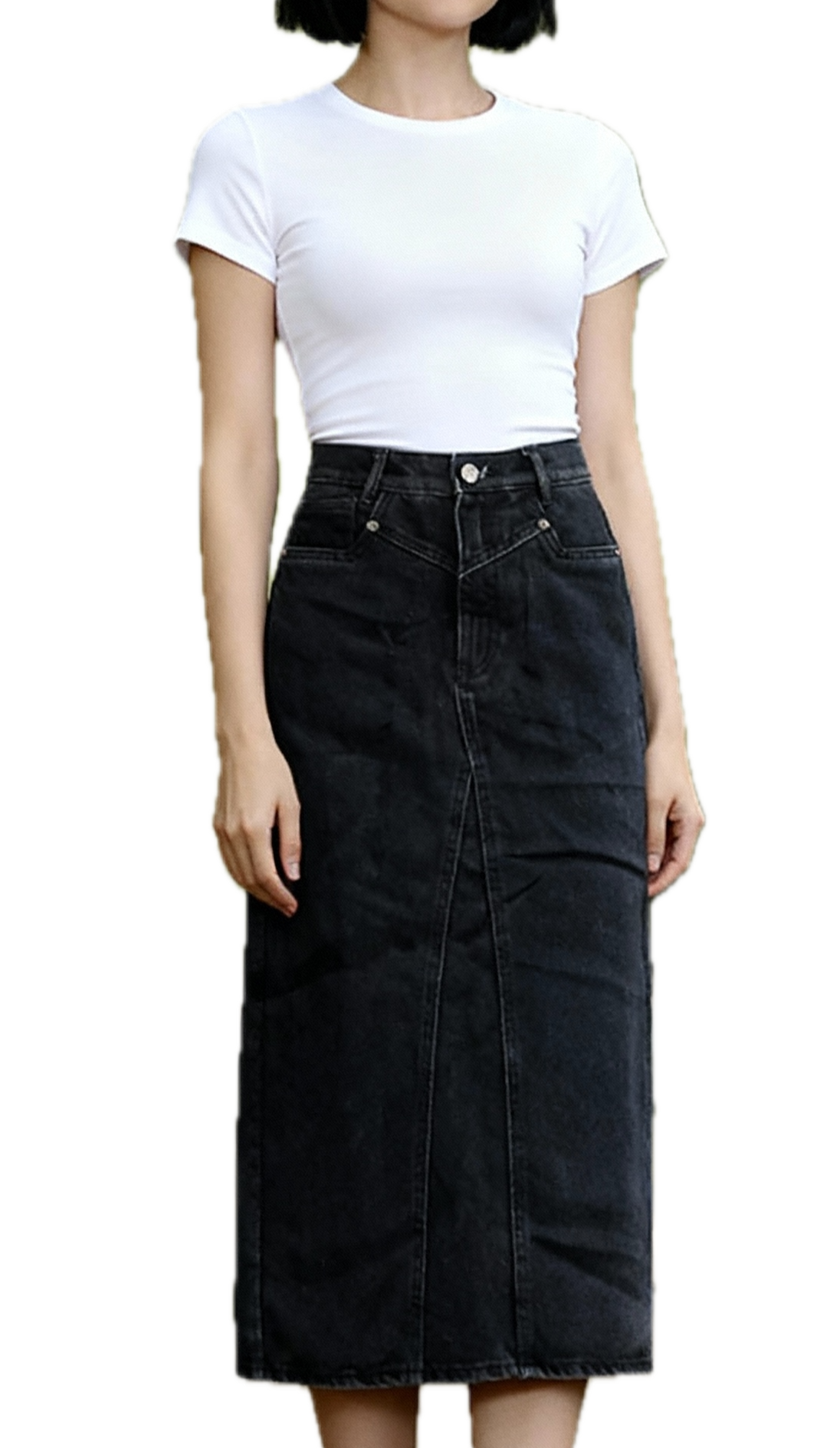 Falda Denim Hi Rise A-Line ZARA BLACK LABEL (XS) NUEVO CON ETIQUETAS 1