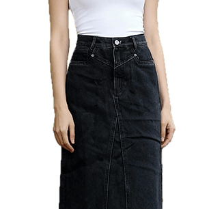 Falda Denim Hi Rise A-Line ZARA BLACK LABEL (XS) NUEVO CON ETIQUETAS