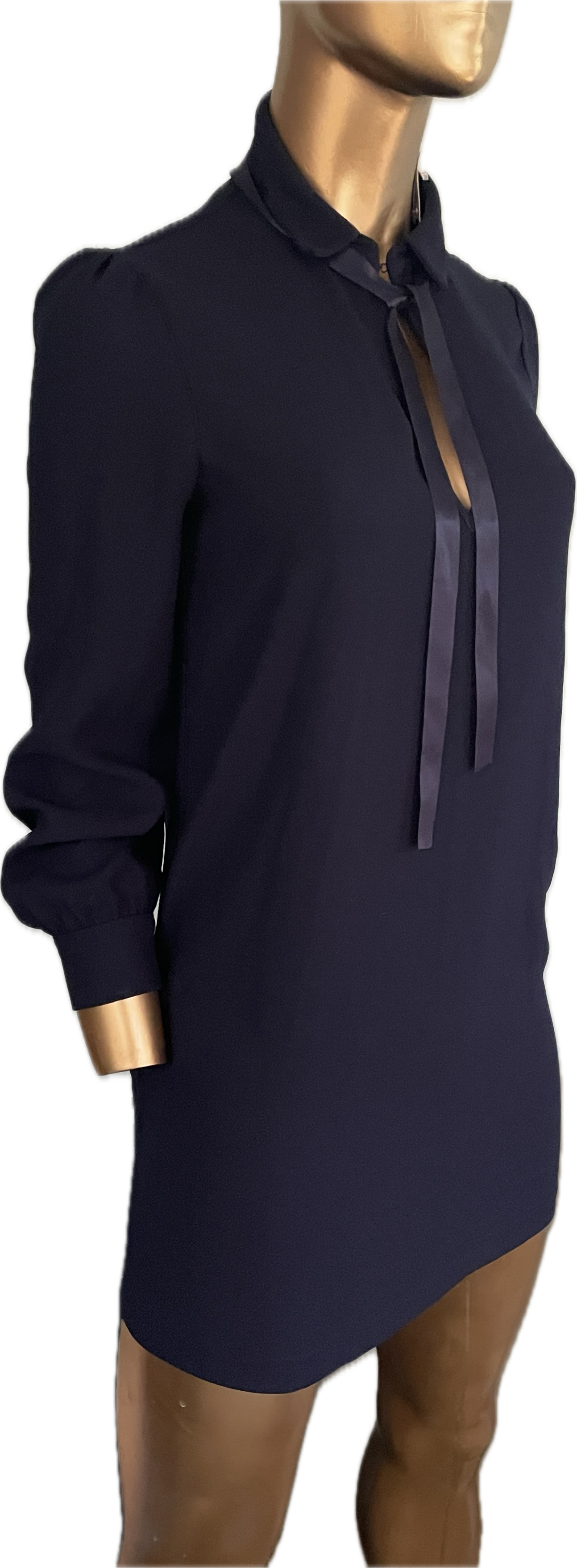 Vestido Formal Neck Tie BLANCO (XS) NUEVO CON ETIQUETAS 2