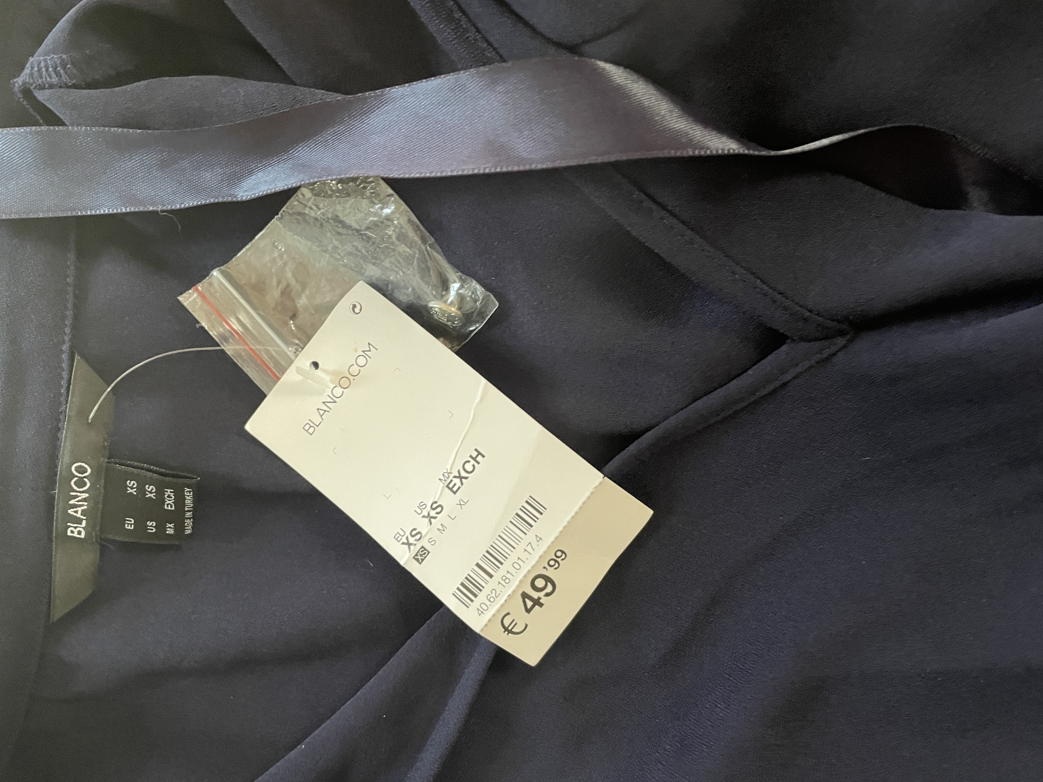 Vestido Formal Neck Tie BLANCO (XS) NUEVO CON ETIQUETAS 3